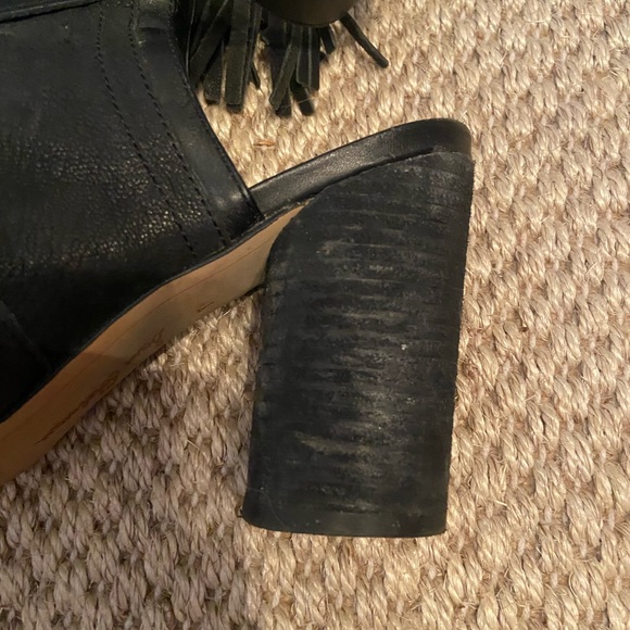 Sam Edelman Black Fringe Heels - Picture 5 of 14